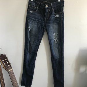 Mid Rise Dark Wash Express Jeans